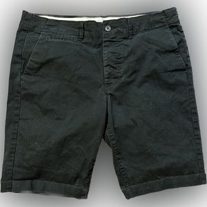 Men’s Jack and Jones Regular Fit Flat Front Shorts in Black, Size 35 (L)